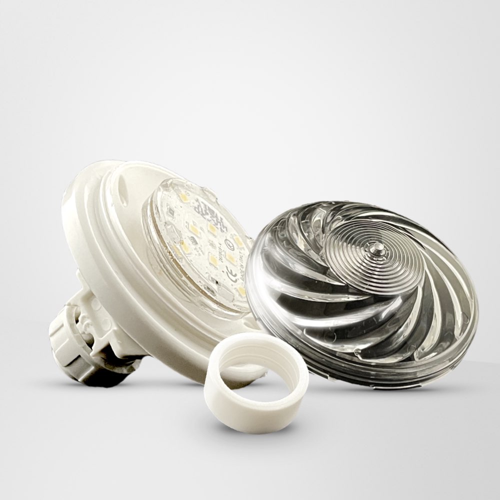 Imel Park Cabochon LED E14 <strong>TURBO CLEAR PLAT Complet avec Douille et LED</strong>