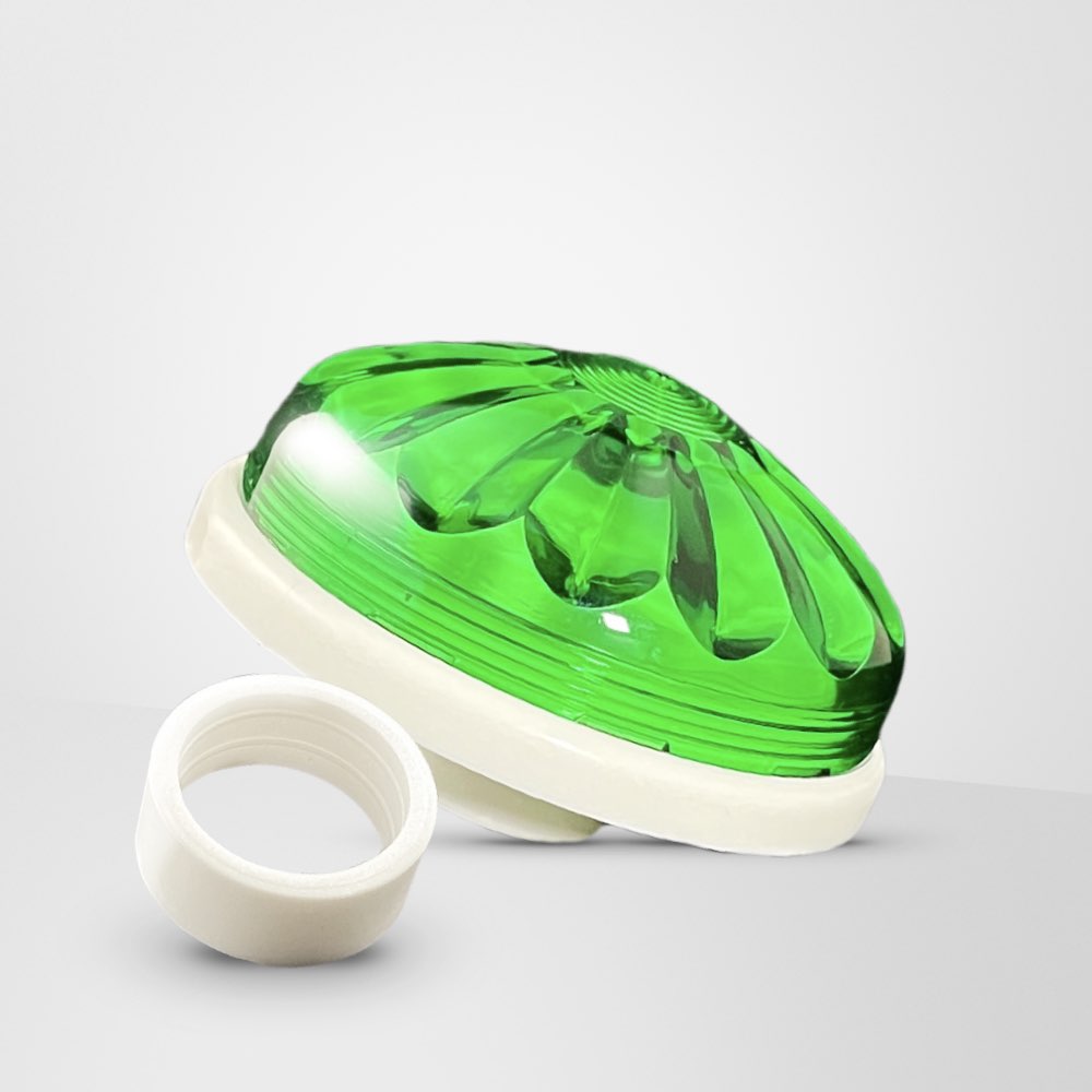 Imel Park Cabochon LED E14 <strong>DIAMANTE FLAT</strong> (12 COLOURS) <strong>Base and Cover</strong>